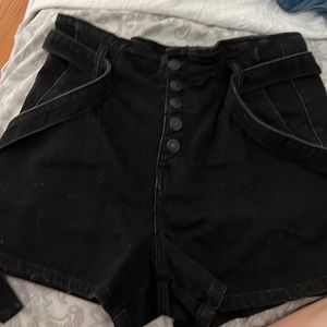 American eagle not sold anymore high waisted button up jean shorts women size 2